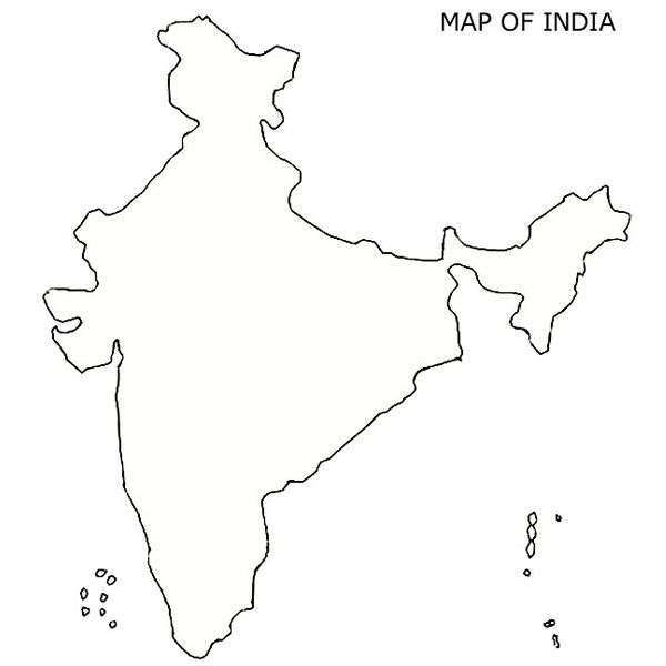 Blank India Map Blank Indian Map India Outline Map Download Free 